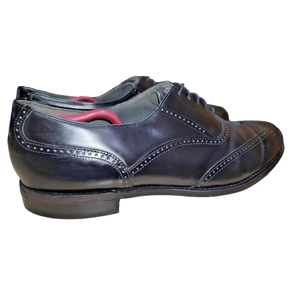 Dexter Men's Wing Tip Black Leather Oxford Brogue Dress Shoes Size 14 M USA